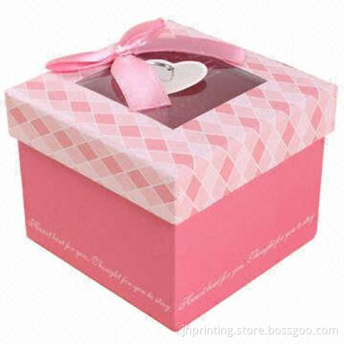 Little Gift Box with Window and Bowknot, OEM Orders are Accepted